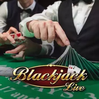 Live Blackjack slot logo by Evolution at Gama Casino